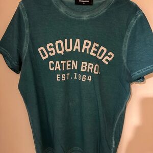 DSQUARED2 Aqua Blue Crew Neck Tee